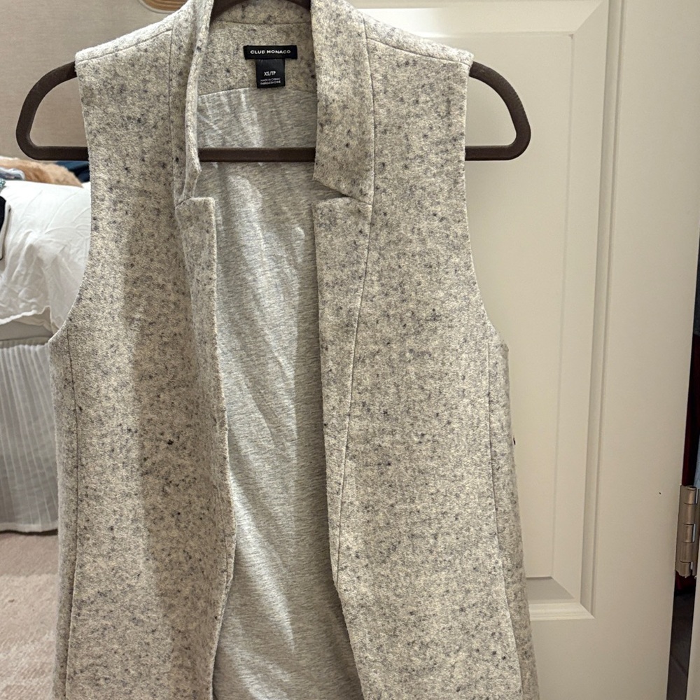 Club Monaco Gray Wool Vest
